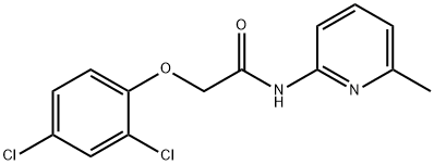 2-(2,4-dichlorophenoxy)-N-(6-methylpyridin-2-yl)acetamide Struktur