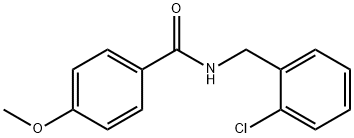 N-(2-chlorobenzyl)-4-methoxybenzamide Struktur