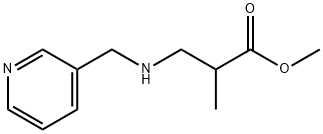 methyl 2-methyl-3-{[(pyridin-3-yl)methyl]amino}propanoate Struktur