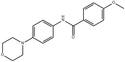 4-methoxy-N-(4-morpholinophenyl)benzamide Struktur