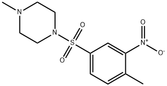 1-methyl-4-[(4-methyl-3-nitrophenyl)sulfonyl]piperazine Struktur