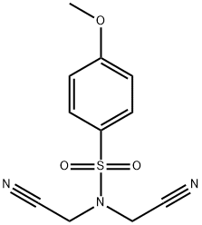 N,N-bis(cyanomethyl)-4-methoxybenzenesulfonamide Struktur