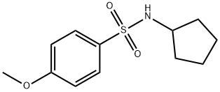 N-Cyclopentyl-4-methoxybenzenesulfonamide, 97% Struktur