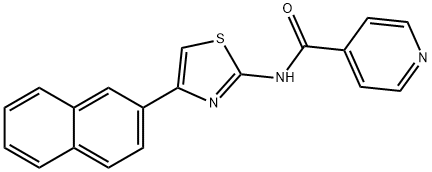 N-(4-naphthalen-2-yl-1,3-thiazol-2-yl)pyridine-4-carboxamide Struktur