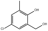 4-Chloro-2-(hydroxymethyl)-6-methylphenol Struktur