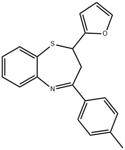 2-(furan-2-yl)-4-(p-tolyl)-2,3-dihydrobenzo[b][1,4]thiazepine Struktur