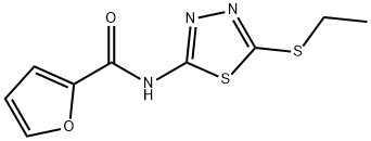 N-(5-(ethylthio)-1,3,4-thiadiazol-2-yl)furan-2-carboxamide Struktur