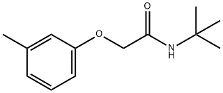 N-(tert-butyl)-2-(3-methylphenoxy)acetamide Struktur