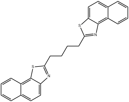 2-(4-(naphtho[1,2-d]thiazol-2-yl)butyl)naphtho[2,1-d]thiazole Struktur