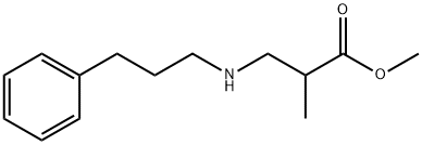 methyl 2-methyl-3-[(3-phenylpropyl)amino]propanoate Struktur