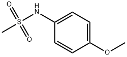 Methanesulfonamide, N-(4-methoxyphenyl)- Struktur