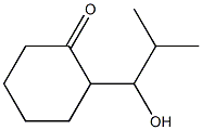 Cyclohexanone,2-(1-hydroxy-2-methylpropyl)- Struktur