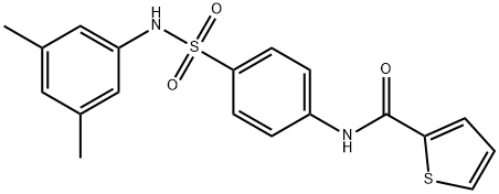 N-(4-{[(3,5-dimethylphenyl)amino]sulfonyl}phenyl)-2-thiophenecarboxamide Struktur