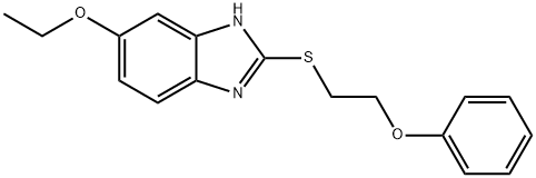 5-ethoxy-2-((2-phenoxyethyl)thio)-1H-benzo[d]imidazole Struktur