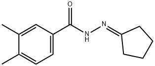 N-(cyclopentylideneamino)-3,4-dimethylbenzamide Struktur