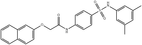 N-(4-{[(3,5-dimethylphenyl)amino]sulfonyl}phenyl)-2-(2-naphthyloxy)acetamide Struktur