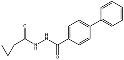 N'-(cyclopropylcarbonyl)-4-biphenylcarbohydrazide Struktur