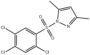 3,5-dimethyl-1-((2,4,5-trichlorophenyl)sulfonyl)-1H-pyrazole Struktur