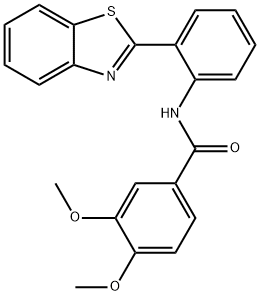 N-(2-(benzo[d]thiazol-2-yl)phenyl)-3,4-dimethoxybenzamide Struktur