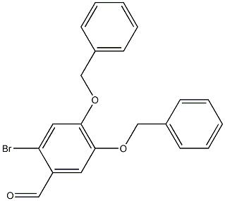 Benzaldehyde, 2-bromo-4,5-bis(phenylmethoxy)- Struktur