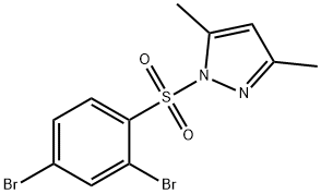 1-(2,4-dibromophenyl)sulfonyl-3,5-dimethylpyrazole Struktur