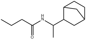 N-[1-(3-bicyclo[2.2.1]heptanyl)ethyl]butanamide Struktur