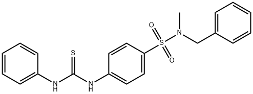 4-[(anilinocarbonothioyl)amino]-N-benzyl-N-methylbenzenesulfonamide Struktur