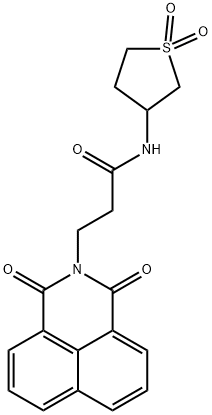 N-(1,1-dioxidotetrahydrothiophen-3-yl)-3-(1,3-dioxo-1H-benzo[de]isoquinolin-2(3H)-yl)propanamide Struktur