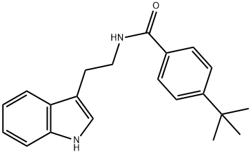 4-tert-butyl-N-[2-(1H-indol-3-yl)ethyl]benzamide Struktur