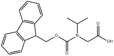 N-Fmoc-N-(1-methylethyl)glycine Struktur