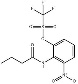 2-Butyramido-3-Nitrophenyl Trifluoromethanesulfonate Struktur