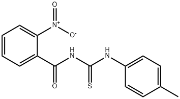 N-{[(4-methylphenyl)amino]carbonothioyl}-2-nitrobenzamide Struktur