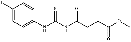 methyl 4-({[(4-fluorophenyl)amino]carbonothioyl}amino)-4-oxobutanoate Struktur