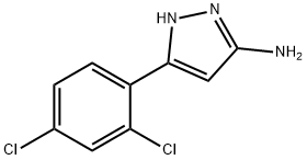 5-(2,4-dichlorophenyl)-1H-pyrazol-3-amine Struktur