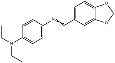 N'-(1,3-benzodioxol-5-ylmethylene)-N,N-diethyl-1,4-benzenediamine Struktur