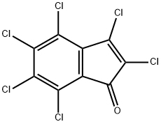 1H-Inden-1-one,2,3,4,5,6,7-hexachloro- Struktur