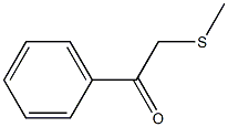 2-methylsulfanyl-1-phenyl-ethanone Struktur