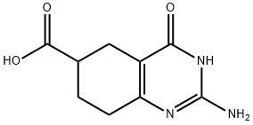 2-AMINO-4-OXO-3,4,5,6,7,8-HEXAHYDROQUINAZOLINE-6-CARBOXYLIC ACID Struktur