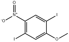 1,4-Diiodo-2-methoxy-5-nitrobenzene Struktur