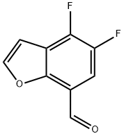 4,5-DIFLUORO-1-BENZOFURAN-7-CARBALDEHYDE Struktur