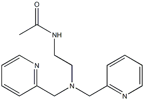 Acetamide, N-[2-[bis(2-pyridinylmethyl)amino]ethyl]- Struktur