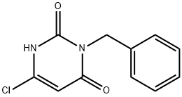 2,4(1H,3H)-Pyrimidinedione, 6-chloro-3-(phenylmethyl)- Struktur