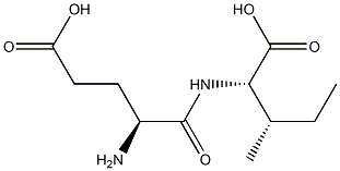 L-Isoleucine, L-a-glutamyl- Struktur