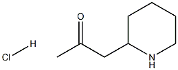 2-Propanone, 1-(2-piperidinyl)-, hydrochloride Struktur