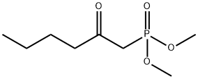 Phosphonic acid, (2-oxohexyl)-, dimethyl ester Struktur