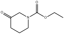 1-Piperidinecarboxylic acid, 3-oxo-, ethyl ester Struktur