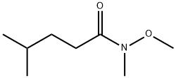 N-methoxy-N,4-dimethylpentanamide Struktur