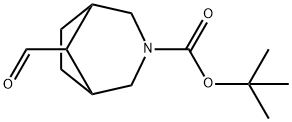 tert-butyl 8-formyl-3-azabicyclo[3.2.1]octane-3-carboxylate Struktur