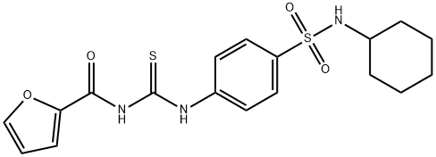 N-[({4-[(cyclohexylamino)sulfonyl]phenyl}amino)carbonothioyl]-2-furamide Struktur