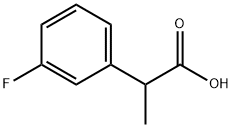 2-(3-Fluorophenyl)propanoic acid Struktur